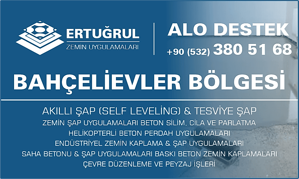 Bahçelievler Şap Zemin Uygulamaları Self Leveling Tesviye Şap