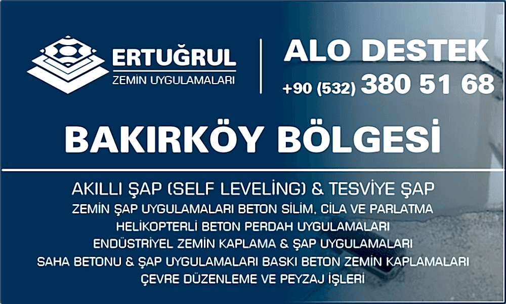 Bakırköy Şap Zemin Uygulamaları Self Leveling Tesviye Şap