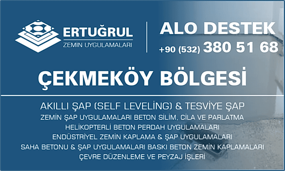 Çekmeköy Şap Zemin Uygulamaları Self Leveling Tesviye Şap