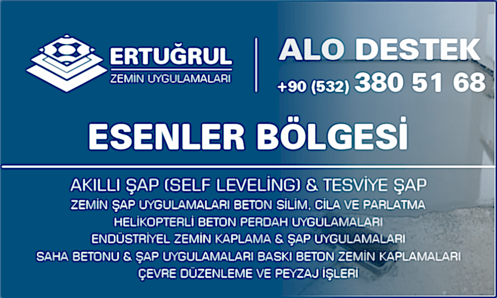 Esenler Şap Zemin Uygulamaları Self Leveling Tesviye Şap