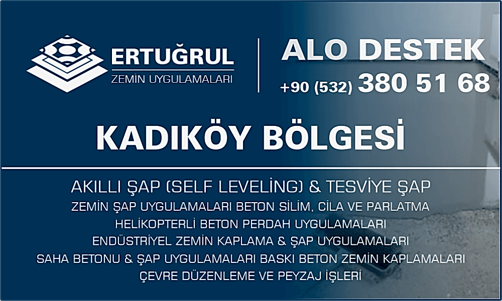 Kadıköy Şap Zemin Uygulamaları Self Leveling Tesviye Şap