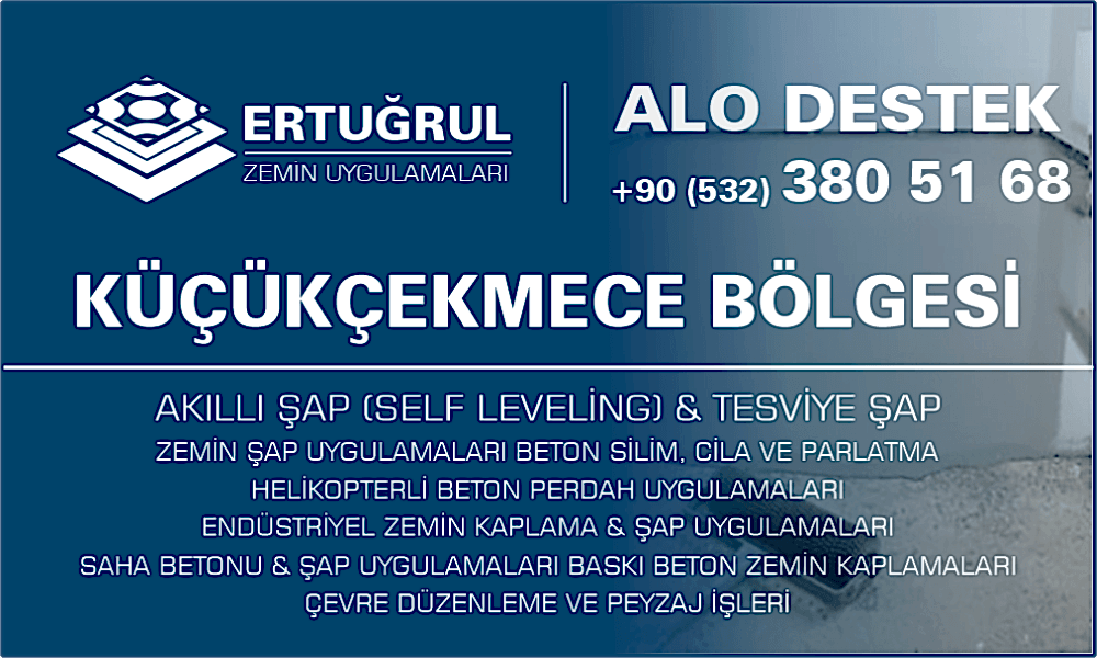 Küçükçekmece Şap Zemin Uygulamaları Self Leveling Tesviye Şap