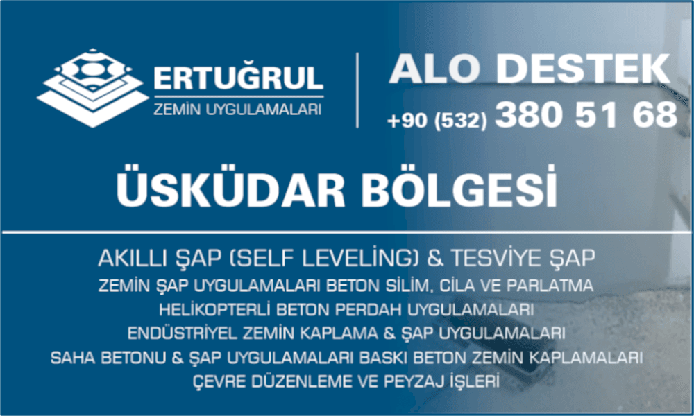 Üsküdar Şap Zemin Uygulamaları Self Leveling Tesviye Şap